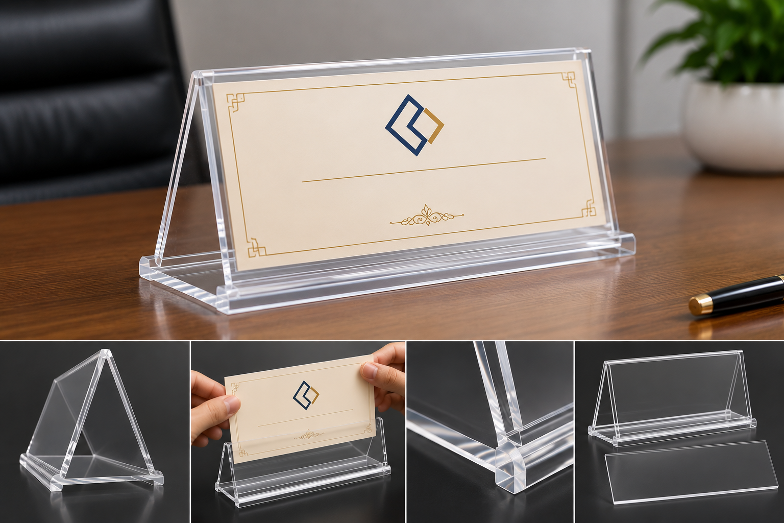 Biển chức danh chữ A bằng mica