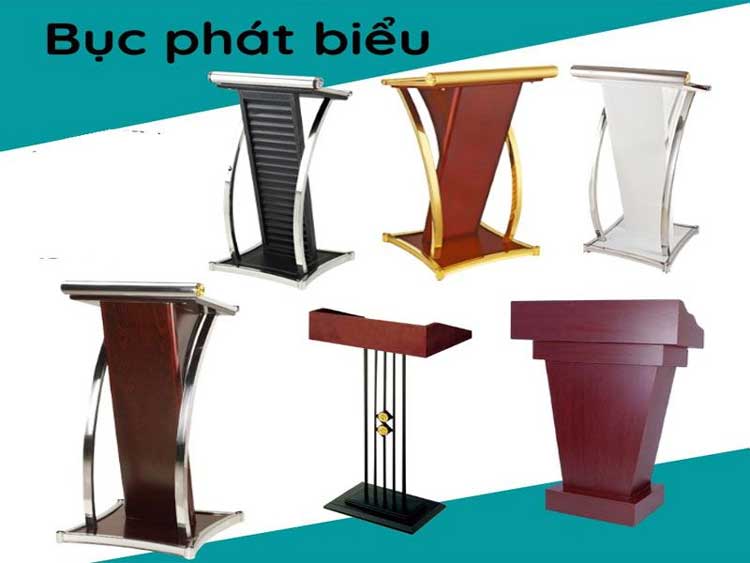 Kích thước bục phát biểu giá rẻ, chất lượng cao dành cho người Việt Nam
