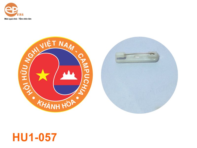 Huy hiệu mica tròn in logo Hội Hữu Nghị Việt Nam 057